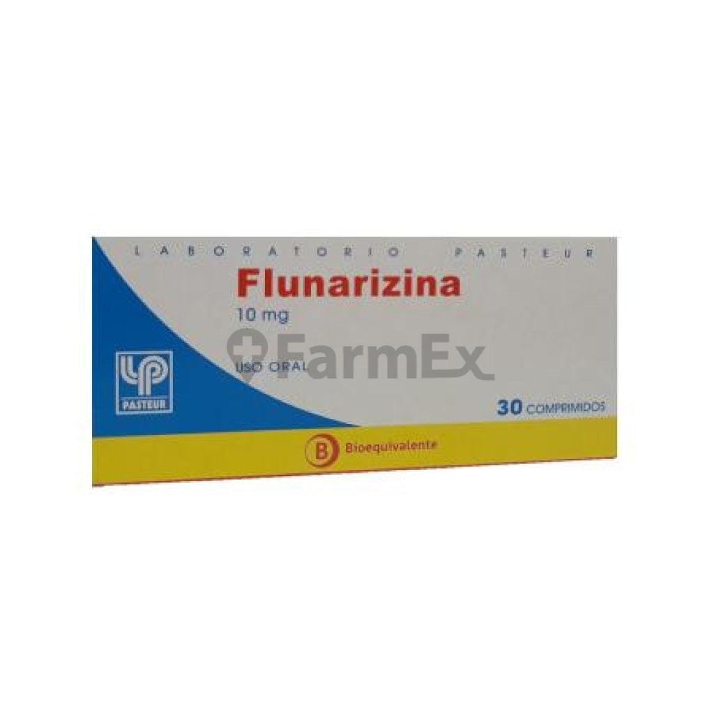 Flunarizina 10 mg x 30 comprimidos Farmex-Fonasa-Persistente